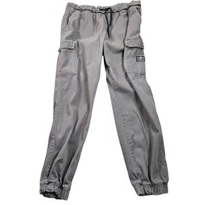 Marc Ecko Cut & Sew Pants Mens 36x30 Gray Cargo Jogger Elastic Cuffs Casual
